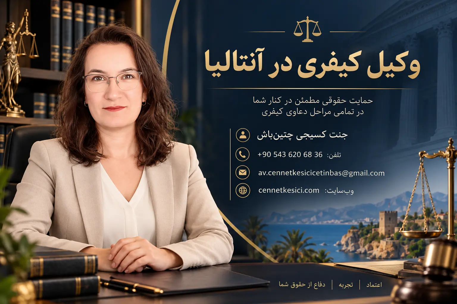 خدمات حقوق کیفری و بررسی پرونده‌های کیفری در آنتالیا